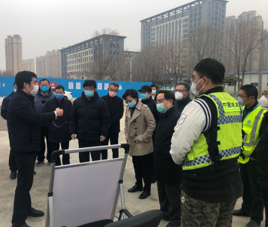 馬澤平陪同中國人民大學(xué)黨委書記、校長檢查中國人民大學(xué)通州新校區(qū)項目疫情防控、工程